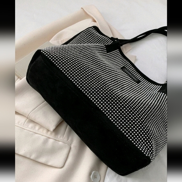 Large Capacity Women Bag, 2024 New Trendy Fashion Rhinestone High-End Commuter - Picture 5 of 7